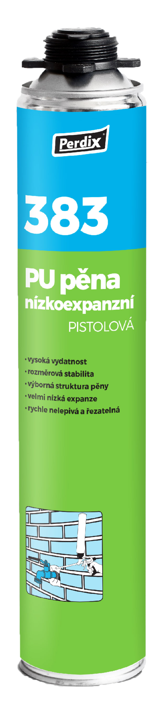 Perdix PU pěna nízkoexpanzní pistolová 500 ml