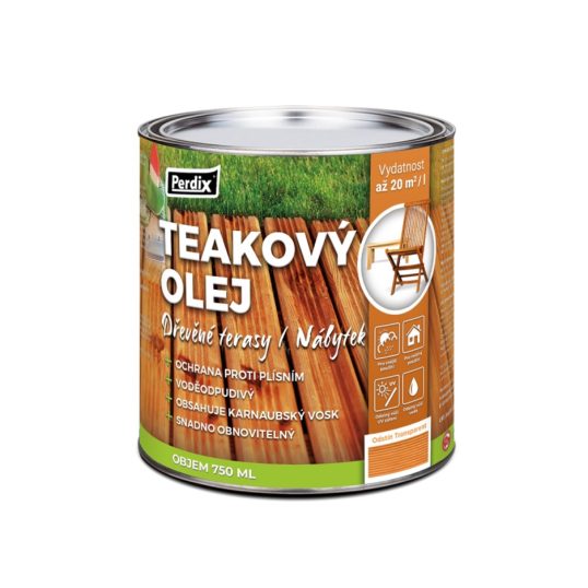 Perdix Teakový olej – transparentní 750ml