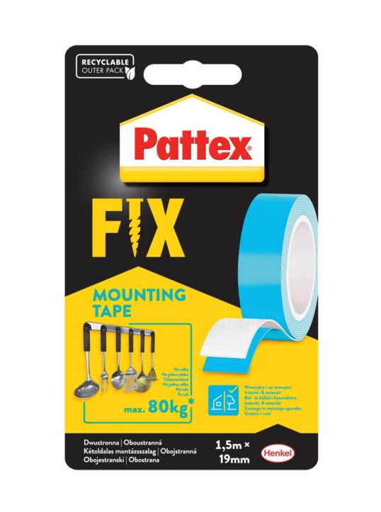 PATTEX – Montážní páska Super fix (do 80kg)