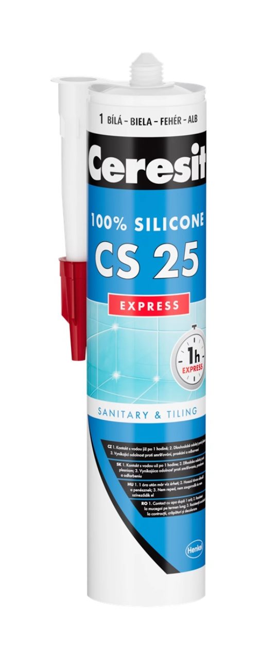 Ceresit CS 25 sanitární silikon EXPRESS bílý 280ml